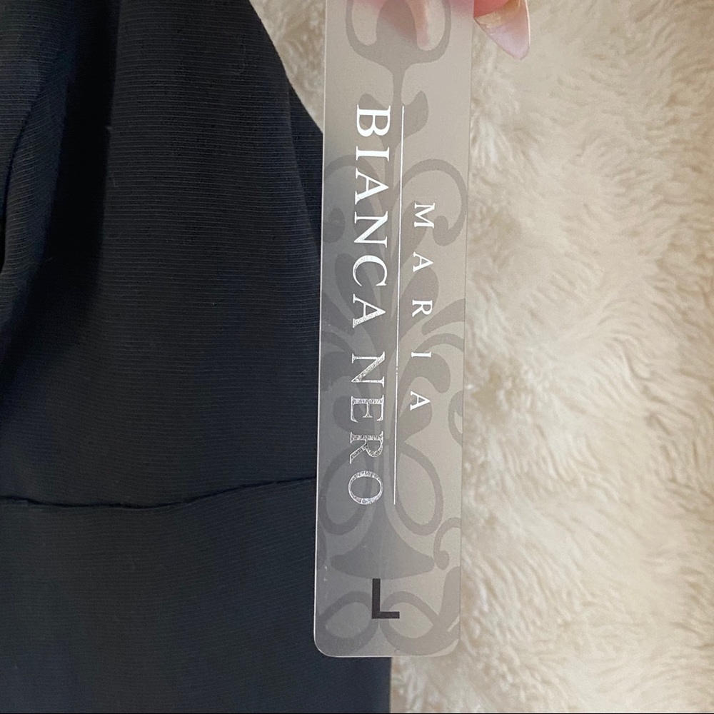 Maria by Bianca Nero Black & Purple Cocktail Dress - Picture 14 of 16